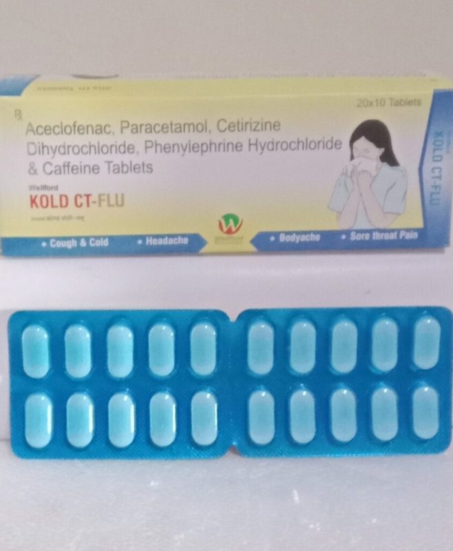 Wellford KOLD-CT FLU (Blue) TABLETS